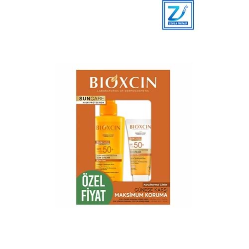 BİOXCİN SUN CARE YÜZ GÜNEŞ KREMİ SPF50+ 50 ML+ VÜCUT SPREYİ SPF50+ 200 ML KURU VE NORMAL CİLTLER