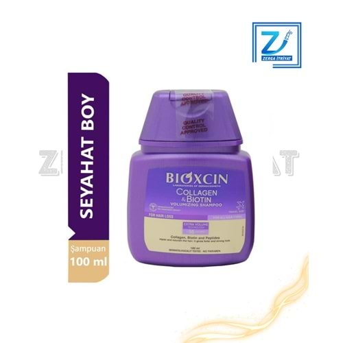 BİOXCİN COLLAGEN & BİOTİN ŞAMPUAN 100 ML (SEYAHAT BOY)