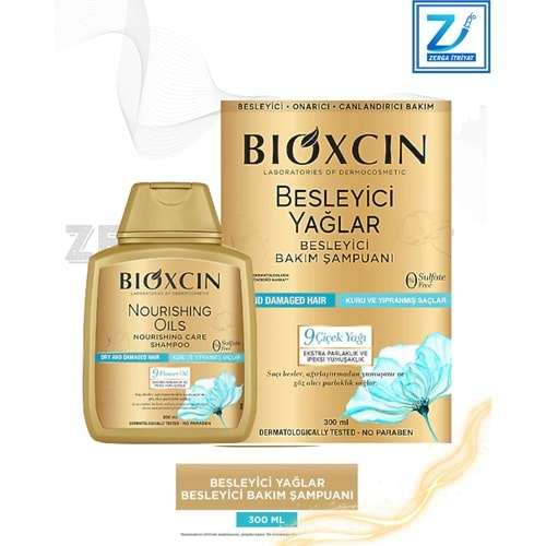 BİOXCİN BESLEYİCİ YAĞLAR 300 ML (KURU VE YIPRAMIŞ SAÇLAR)