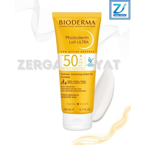 BİODERMA PHOTODERM LAİT ULTRA SPF 50+ 200 ML ( HASSAS CİLTLER İÇİN ) GÜNEŞ KREMİ