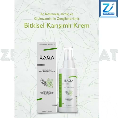 BAGA BODY AT KESTANESİ MASAJ KREMİ 150 ML