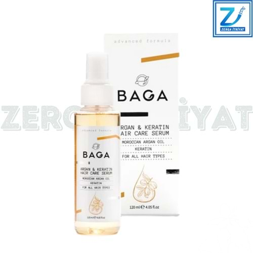 BAGA ARGAN & KERATİN HAIR CARE SERUM 120 ML