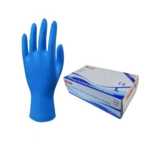 BEYBİ PUDRASIZ ELDİVEN LARGE MAVİ 100 LÜ