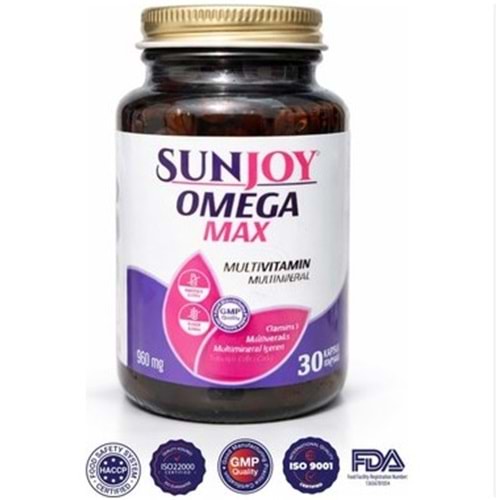 SUNJOY OMEGA MAX MULTİVİTAMİN 30 KAPSÜL