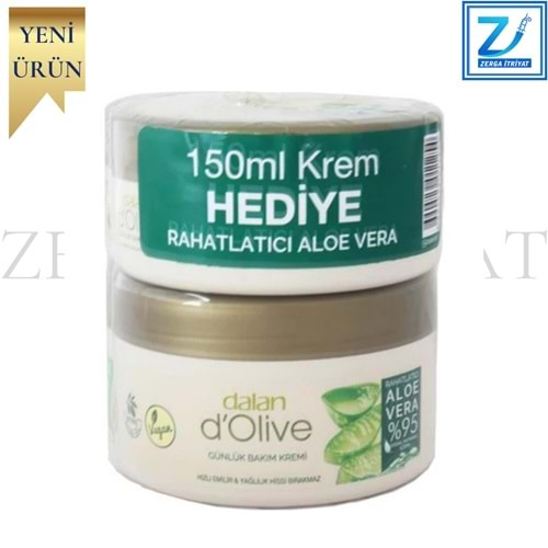 DALAN ALOE VERA GÜNLÜK BAKIM NEMLENDİRİCİ KREM 250 ML * 150 ML HEDİYE