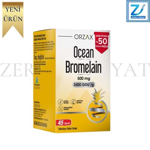 OCEAN BROMELAİN 500 MG 45 KAPSÜL