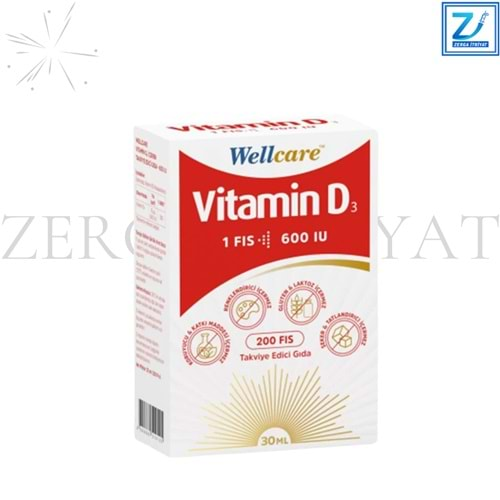 WELLCARE VİTAMİN D3 600 IU 30 ML