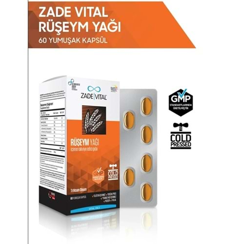 ZADE VİTAL RUŞEYM YAĞI 500 MG 60 KAPSÜL