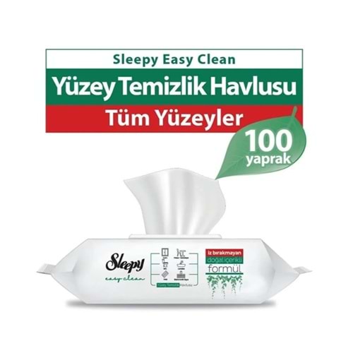 SLEEPY EASY CLEAN YÜZEY TEMİZLİK HAVLUSU 100'LÜ