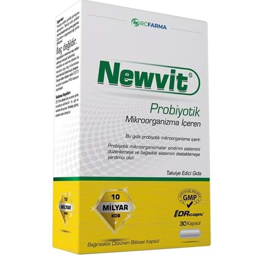 NEWVİT PROBİYOTİK 30 KAPSÜL