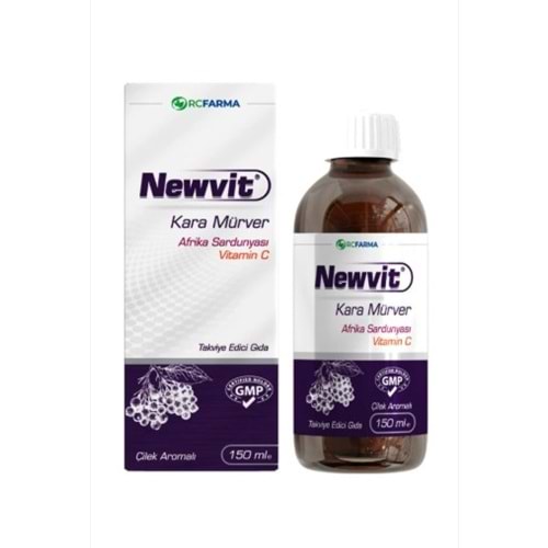 NEWVİT KARA MÜRVER & AFRİKA SARDUNYASI İÇEREN TAKVİYE EDİCİ GIDA 150 ML