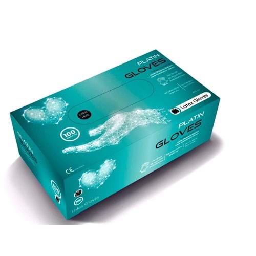 PLATİN GLOVES PUDRASIZ LATEX ELDİVEN 100 LÜ LARGE