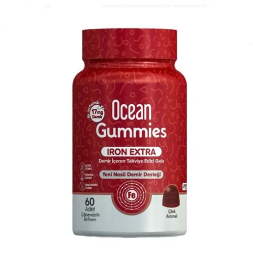 OCEAN GUMMİES İRON EXTRA (DEMİR) 60 ADET