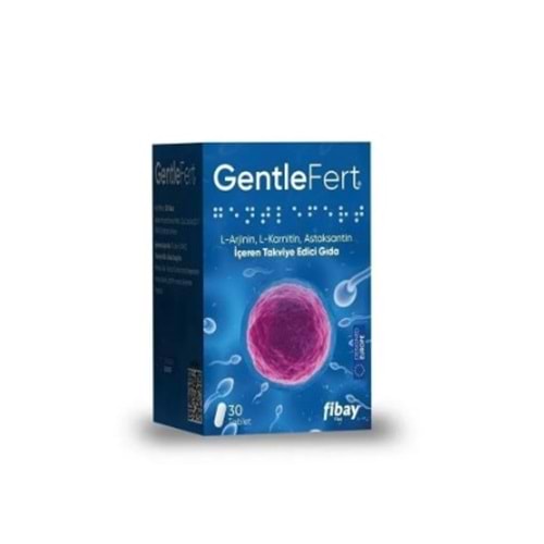 GENTLEFERT L-ARJİNİN, L-KARNİTİN, ASTAKSANTİN İÇEREN TAKVİYE EDİCİ GIDA TABLET 30 TABLET