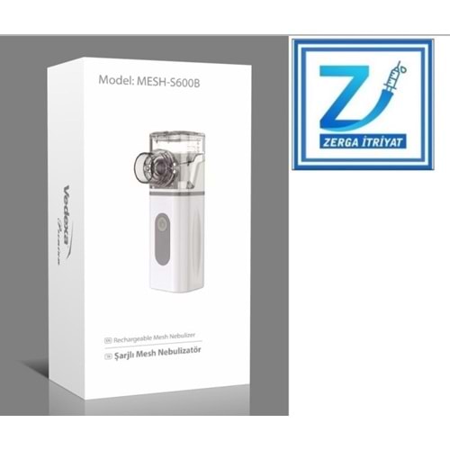 VEDEXA MESH NEBULİZATÖR S600B ŞARJLI PREMİUM BUHAR MAKİNESİ