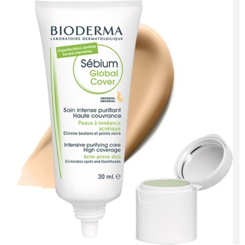 BİODERMA SEBİUM GLOBAL COVER 30ML+2R ( AKNE EGİLİMLİ VE SİVİLCE KARŞITI BAKIM KREMİ )