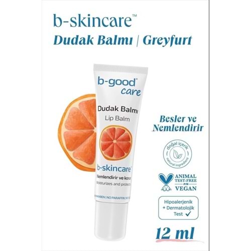 B-GOOD CARE LİP DUDAK BALMI 12 ML GREYFURT