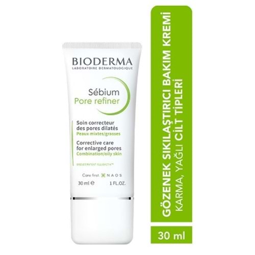 BİODERMA SEBİUM PORE REFİNER GÖZENEK VE SİYAH NOKTA KARŞITI BAKIM KREMİ KARMA VE YAĞLI CİLTLER 30 ML