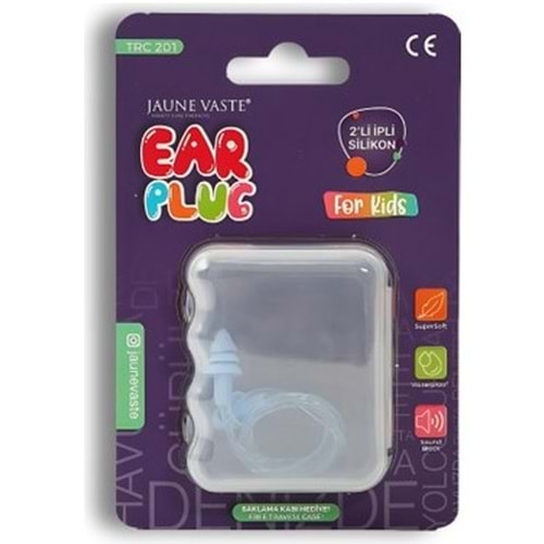 JAUNE VASTE EAR PLUG 2'Lİ İPLİ KÖPÜK KULAK TIKACI İPLİ