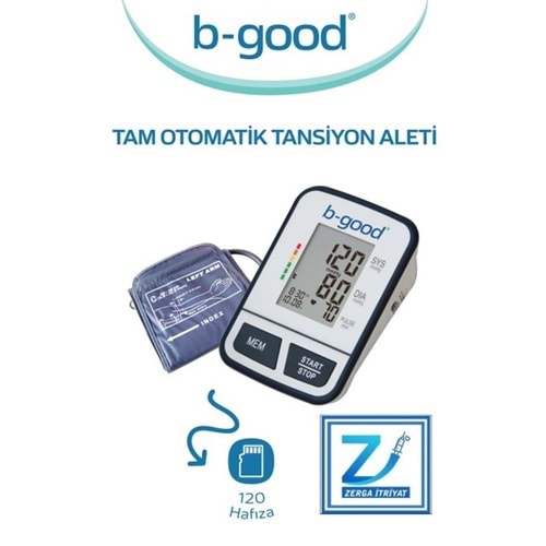 B-GOOD TAM OTOMATİK KOLDAN ÖLÇER TANSİYON ALETİ DBP1231