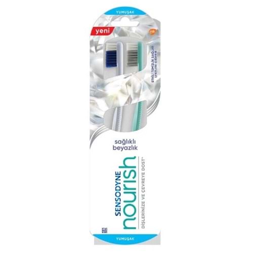 SENSODYNE NOURİSH SAĞLIKLI BEYAZLIK YUMUŞAK FIRÇA 2'Lİ