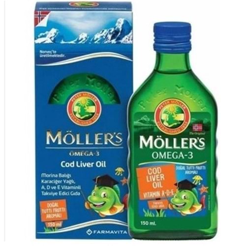 MÖLLERS OMEGA-3 BALIK YAĞI ŞURUBU TUTTİ FRUTTİ 150 ML