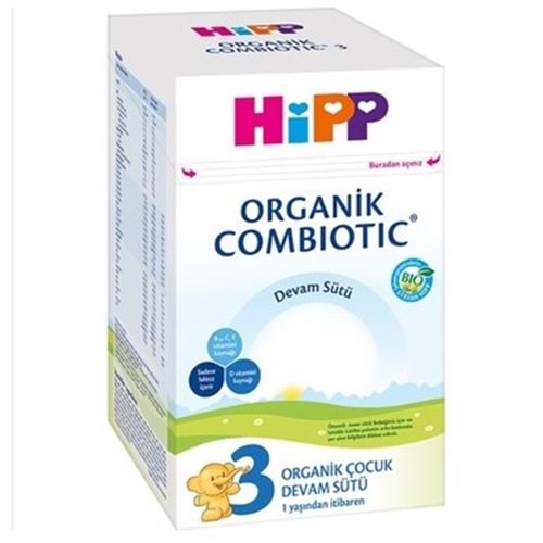 HİPP 3 ORGANİK COMBİOTİC DEVAM SÜTÜ 800 GR