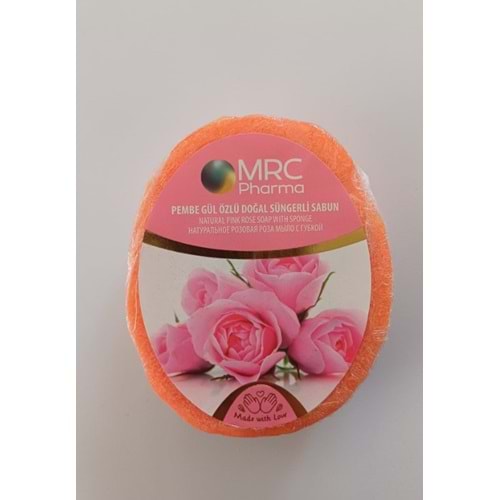 MRC PEMBE GÜL ÖZLÜ DOĞAL SÜNGERLİ SABUN 135 GR