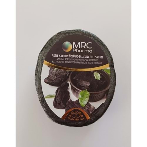 MRC AKTİF KARBON ÖZLÜ DOĞAL SÜNGERLİ SABUN 135 GR