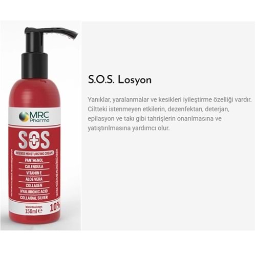 MRC PHARMA S.0.S YANIK KREMİ LOSYONU 150 ML