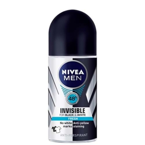 NİVEA BLACK & WHİTE İNVİSİBLE ROLL-ON FORMEN FRESH 50 ML ( DEODORANT )