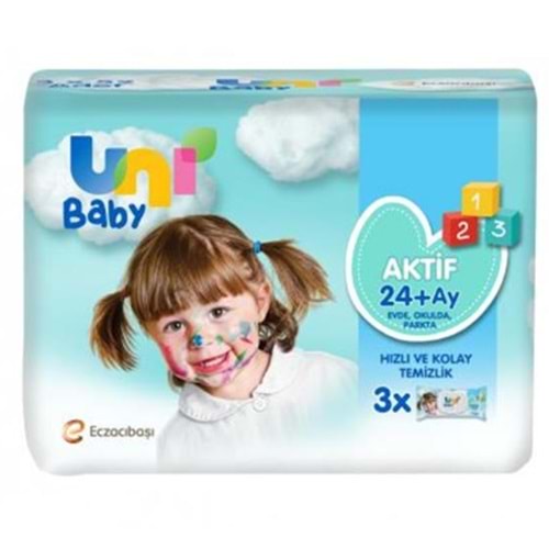 UNİBABY ISLAK MENDİL 3X52 ADET