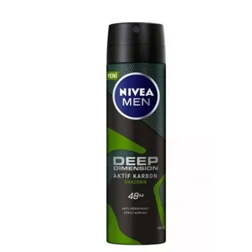 NİVEA DEO SPREY DEEP AMAZONİA FOR MEN 150 ML ( DEODORANT )
