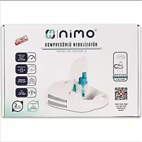 NİMO KOMPRESÖRLÜ NEBULİZATÖR KAPAKLI HNK-NBL-S BUHAR MAKİNESİ