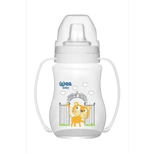 WEE BABY 754 PP ALIŞTIRMA BARDAĞI ANTİKOLİK AKITMAZ KULPLU 250 ML