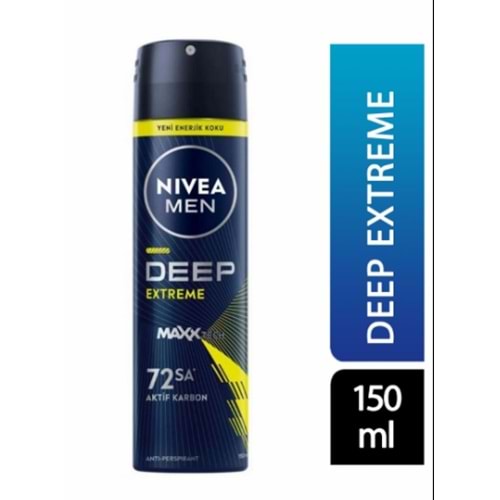NİVEA MEN DEEP EXTREME DEODORANT 150 ML (SPREY )