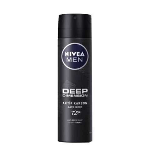 NİVEA DEEP DİMENSİON DEODORANT ERKEK 150 ML ( SPREY )