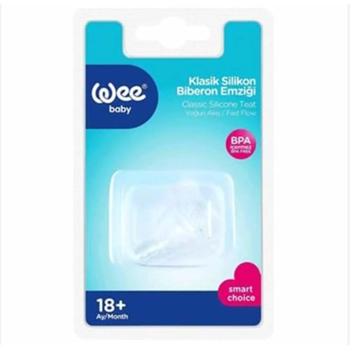 WEE BABY 854 BİBERON EMZİĞİ YUVARLAK UÇLU GENİŞ AĞIZLI NO: 3