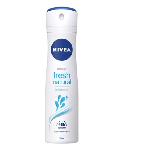 NİVEA DEODORANT FRESH NATURAL WOMEN 150 ML ( SPREY )