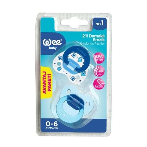 WEE BABY 437 YALANCI EMZİK DAMAKLI NO: 1 2'Lİ