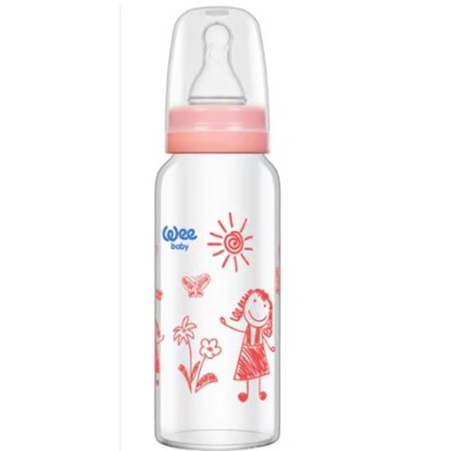 WEE BABY 771 ISIYA DAYANIKLI CAM BİBERON 180 ML