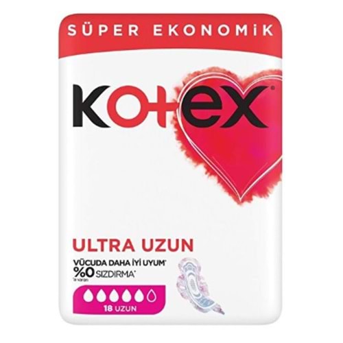 KOTEX ULTRA UZUN PED 18 Lİ
