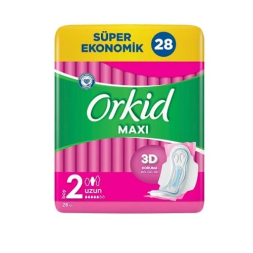ORKİD MAXİ HİJYENİK UZUN PED 28 Lİ