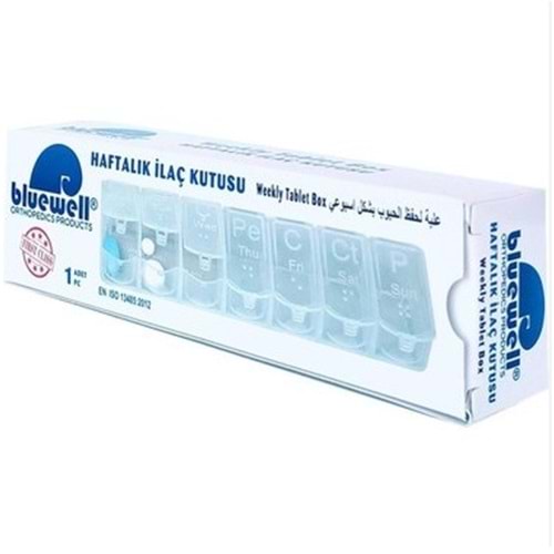 BLUEWELL HAFTALIK İLAÇ SAKLAMA KUTUSU