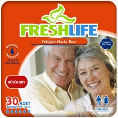 FRESHLİFE EMİCİ KÜLOTLÜ HASTA BEZİ LARGE 30 ADET