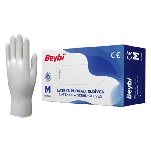 BEYBİ ELDİVEN LATEKS PUDRALI MEDİUM 100'LÜ
