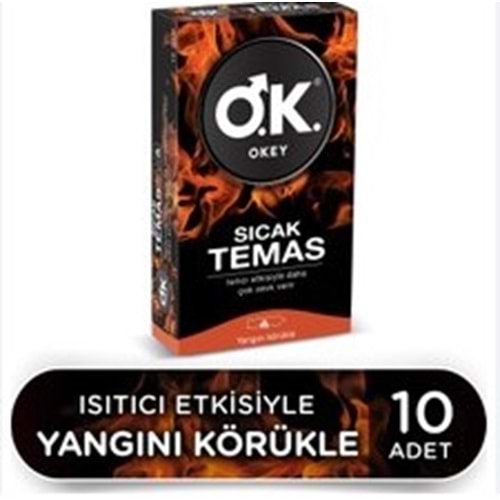 OKEY PREZERVATİF 10 LU SICAK TEMAS