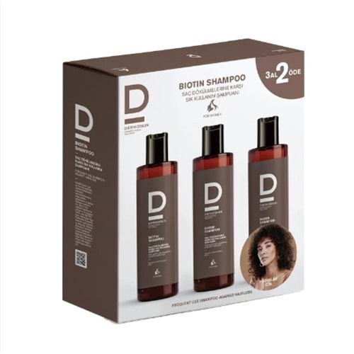 DERMOSKİN BİOTİN ŞAMPUAN 3 AL 2 ÖDE KADINLARA ÖZEL 200 ML