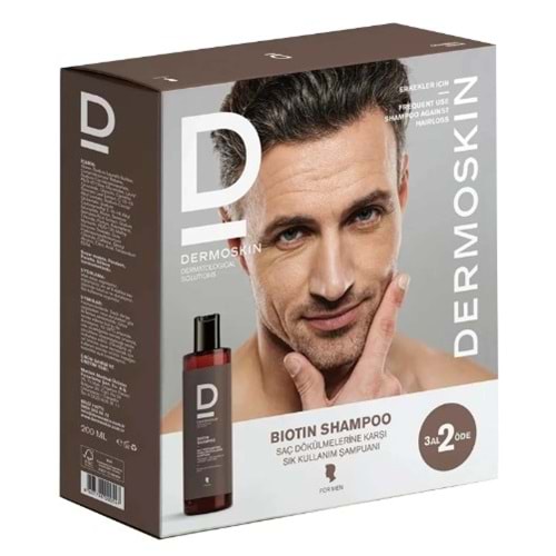 DERMOSKİN BİOTİN ŞAMPUAN 3 AL 2 ÖDE ERKEKLERE ÖZEL 200 ML