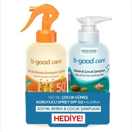 B-GOOD ÇOCUK GÜNEŞ SPREY + ÇOCUK ŞAMP. HEDİYELİ